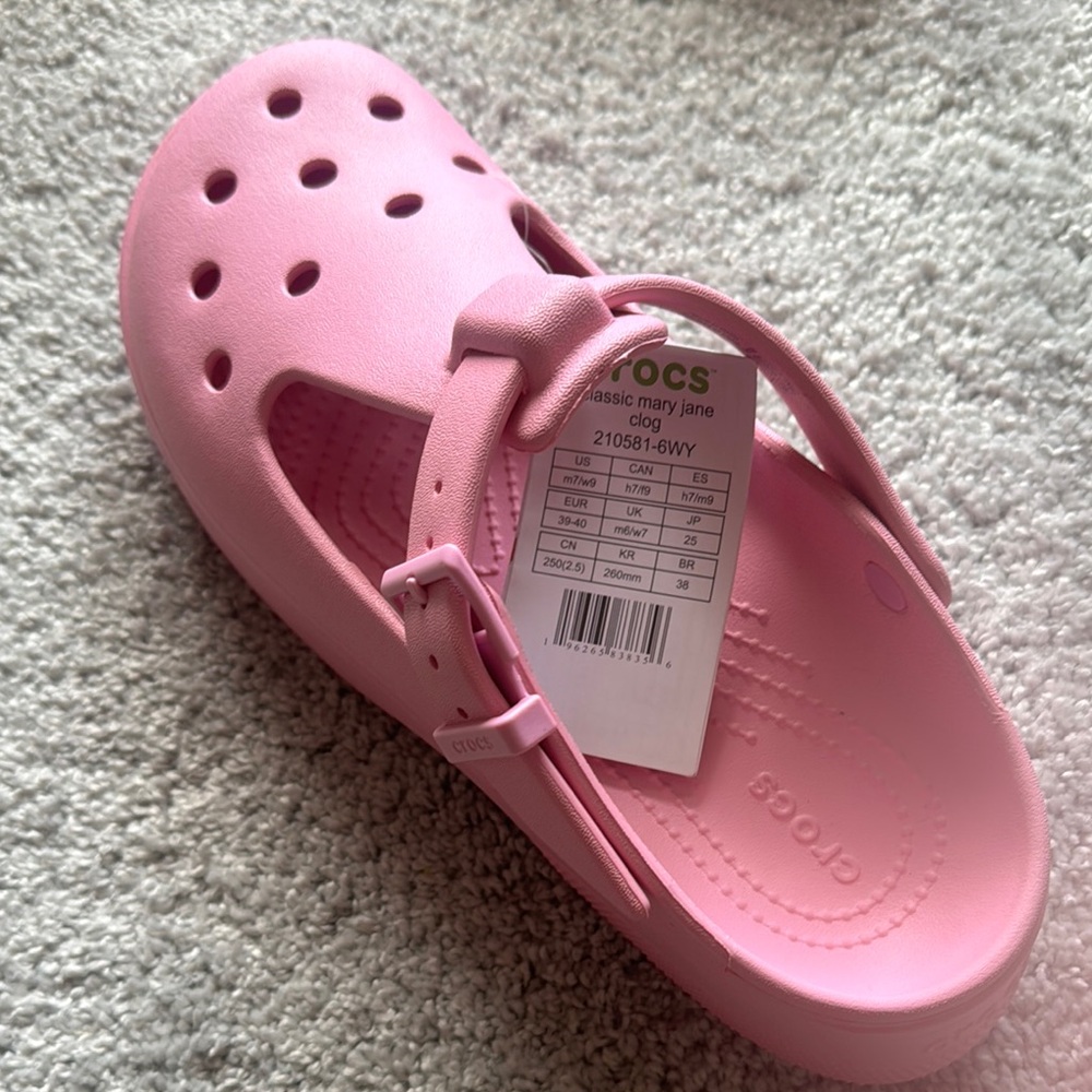 Crocs Classic Mary Jane Pink Shoes